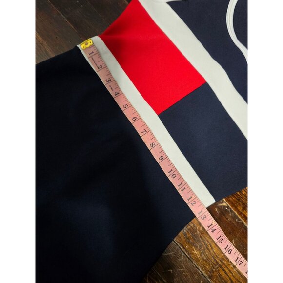 Vintage 90s American Red White Blue Mini Dress Sporty Athletic - Picture 7 of 10